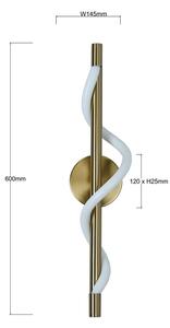 LED стенен аплик MELECA LED/12W/230V 3000/4000/6000K златист