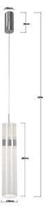LED полилей на кабел AMBIENTE LED/6W/230V 3000/4000/6000K лъскав хром