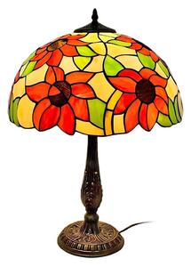 Brilagi - Tiffany витражна настолна лампа SUNFLOWER 2xE27/60W/230V