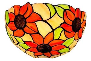 Brilagi - Тифани витражен аплик SUNFLOWER 1xE14/40W/230V