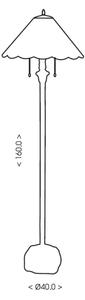 Brilagi - Tiffany витражна подова лампа JUNGLE 2xE27/60W/230V