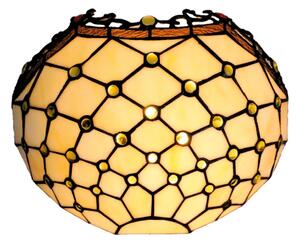 Brilagi - Tiffany витражно стенно осветително тяло, цвят слонова кост, 1xE14/40W/230V