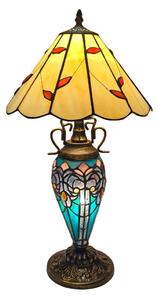 Brilagi - Тифани витражна настолна лампа FOLIA 1xE27/60W/230V + 1xE14/40W