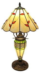 Brilagi - Витражна настолна лампа в стил Тифани FOLIA 1xE27/60W/230V + 1xE14/40W