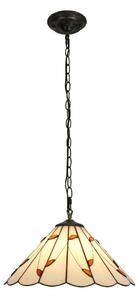 Brilagi - Тифани витражен полилей на верига FOLIA 1xE27/60W/230V диам. 40 см