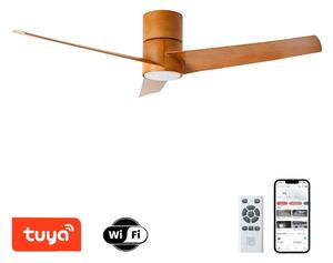 ZEVENTI - LED таванен вентилатор BARROSA LED/18W/230V Wi-Fi Tuya кафяв + дистанционно управление