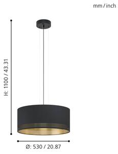 Eglo 99274 - Полилей на въже ESTEPERRA 3xE27/40W/230V