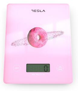 Кухненска везна Tesla KS101P, 5kg, Функция ТАРА, LED дисплей, Розов