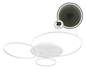 Globo 48466-70W-LED Димируемо таванно осветително тяло INVERTINA 70W/230V 105x26,5 cm сребристо+ДУ