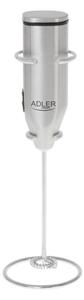 Миксер за фрапе на стойка Adler AD 4500, Бъркалка и корпус от инокс, 2хAA, Сребрист