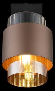 Globo 15560-1C - Стенно точково осветително тяло MILLEY 1xE27/40W/230V черно/бронзово