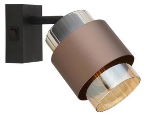 Globo 15560-1C - Стенно точково осветително тяло MILLEY 1xE27/40W/230V черно/бронзово