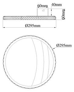 Globo 48493-12 - LED плафон CONSTANCE LED/12W/230V, диаметър 29,5 см, златист