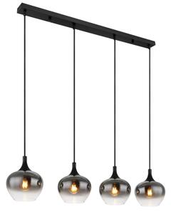 Globo 15548-4H - Полилей на кабел MAXY 4xE27/40W/230V черен
