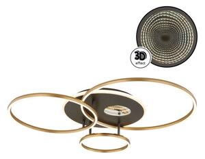 Globo 48466-54 - димируемо LED таванно осветително тяло INVERTINA 54W/230V 90x70 см черно + дистанционно управление
