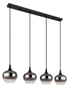 Globo 15548-4H - Полилей на кабел MAXY 4xE27/40W/230V черен