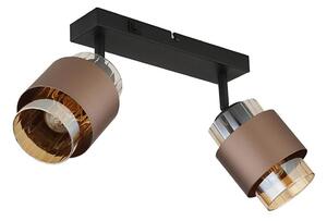 Globo 15560-2C - Точково осветително тяло MILLEY 2xE27/40W/230V черно/бронзово
