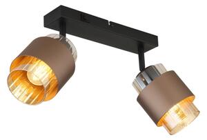 Globo 15560-2C - Точково осветително тяло MILLEY 2xE27/40W/230V черно/бронзово