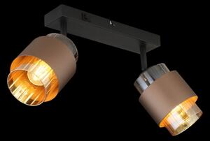Globo 15560-2C - Точково осветително тяло MILLEY 2xE27/40W/230V черно/бронзово
