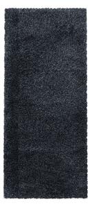 Антрацитна пътека 80x250 cm Fluffy – Ayyildiz Carpets