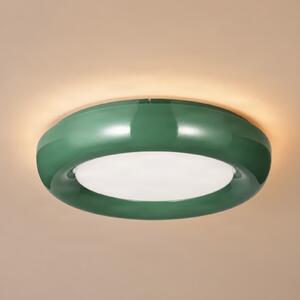 Lindby LED таванна лампа „Lennox“ на Lindby, зелена, с 3-степенно регулиране на, Затъмняване, Зелен, Дневна/трапезария, Метал, Модерен