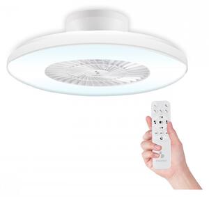 Вентилатор за таван с LED лампа 2в1 Beper P206VEN650, 40W, 3 скорости, Таймер, Бял