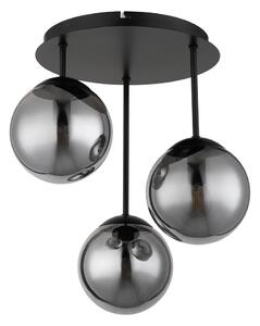 Globo 47441-3S - Повърхностно монтиран полилей HARMON 3xE14/25W/230V черен