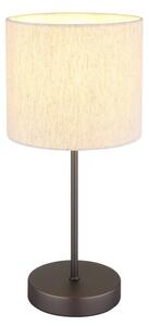 Globo 51540108 - Настолна лампа THEA 1xE27/25W/230V черна/бежова