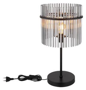 Globo 15698T1 - Настолна лампа GORLEY 1xE14/60W/230V Ø 30 см черна