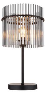 Globo 15698T1 - Настолна лампа GORLEY 1xE14/60W/230V Ø 30 см черна