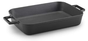 AGNELLI ЧУГУНЕНА ГРИЛ ТАВА SLOW-COOK 22X30 ЧЕРНА