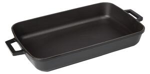 AGNELLI ЧУГУНЕНА ГРИЛ ТАВА SLOW-COOK 26X40 ЧЕРНА
