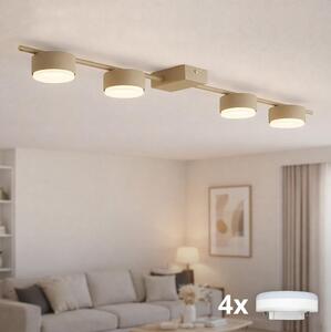 BRILAGI - LED RGB димируемо точково осветително тяло MONO 4xGX53/14W/230V Wi-Fi Tuya бежово