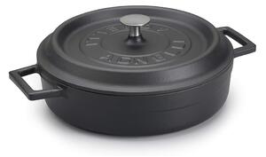 AGNELLI ЧУГУНЕНА ТЕНДЖЕРА SLOW-COOK 24CM 2,4L ЧЕР