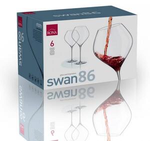 RONA ЧАШИ ЗА ВИНО SWAN 6650 860ML, 6БР