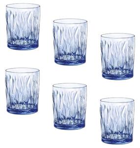 BORMIOLI ROCCO ЧАШИ ЗА ВОДА WIND 300ML 6БР СИНИ