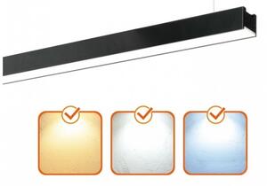 LED таванно прикрепено/подвесно осветително тяло KOLINE LED/40W/230V 3000/4000/6500K 120cm черно