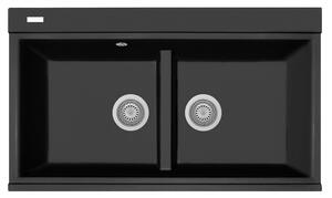 PLADOS КУХНЕНСКА МИВКА LUX 86-20 860X510 ЧЕР МАТ