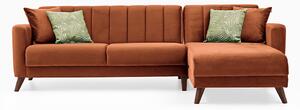 DOGTAS ЪГ. ХОЛНА ГАРНИТУРА LOFT ОРАНЖЕВ 265/81/80