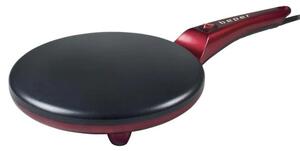 Уред за палачинки Beper BT.710Y, 800W, 20 см, Съд за смес, Незалепващ, Червен