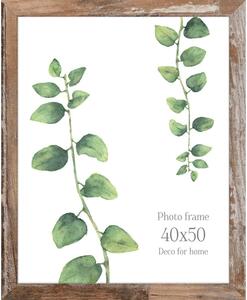 Кафява рамка за снимки Shabby, 46 x 56 cm Bergen - Styler