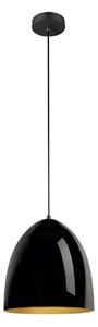 SLV висяща лампа Para Cone, Ø 30 cm, черна/златиста, Затъмняване, Черен, Дневна/трапезария, Алуминий, Модерен