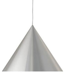 FRANDSEN Висяща лампа Benjamin, Ø 46 cm, алуминий, E27, Затъмняване, Металик, Дневна/трапезария, Алуминий, Дизайн