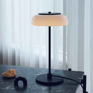 Nuura Aps LED настолна лампа Blossi, височина 43 cm, черна/опал, Затъмняване, Черен, Дневна/трапезария, Метал, Скандинавски