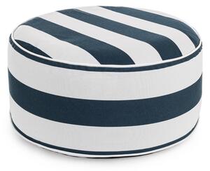 Надуваем пуф STRIPES 53x23 cm. бяло/синьо