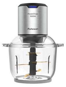 Чопър Rohnson R-5111, 1000W, 2 л вместимост, 2 скорости, 6 остриета с титаниево покритие, инокс