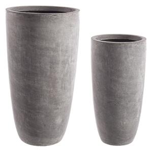 BIZZOTTO ДЕКОРАТИВНА САКСИЯ 2БР. CEMENT СИВА