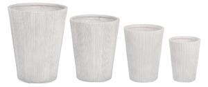 BIZZOTTO КАШПА RIBBED SHAPED 4БР./К-Т БЯЛА