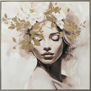 IMAGELAND АКРИЛНА КАРТИНА GOLD FLOWERED BEAUTY