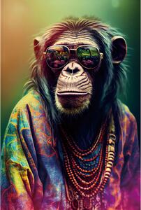 IMAGELAND СТЪКЛЕНА КАРТИНА HIPPIE STYLE